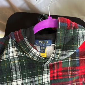 Hoodie patchwork long sleeve